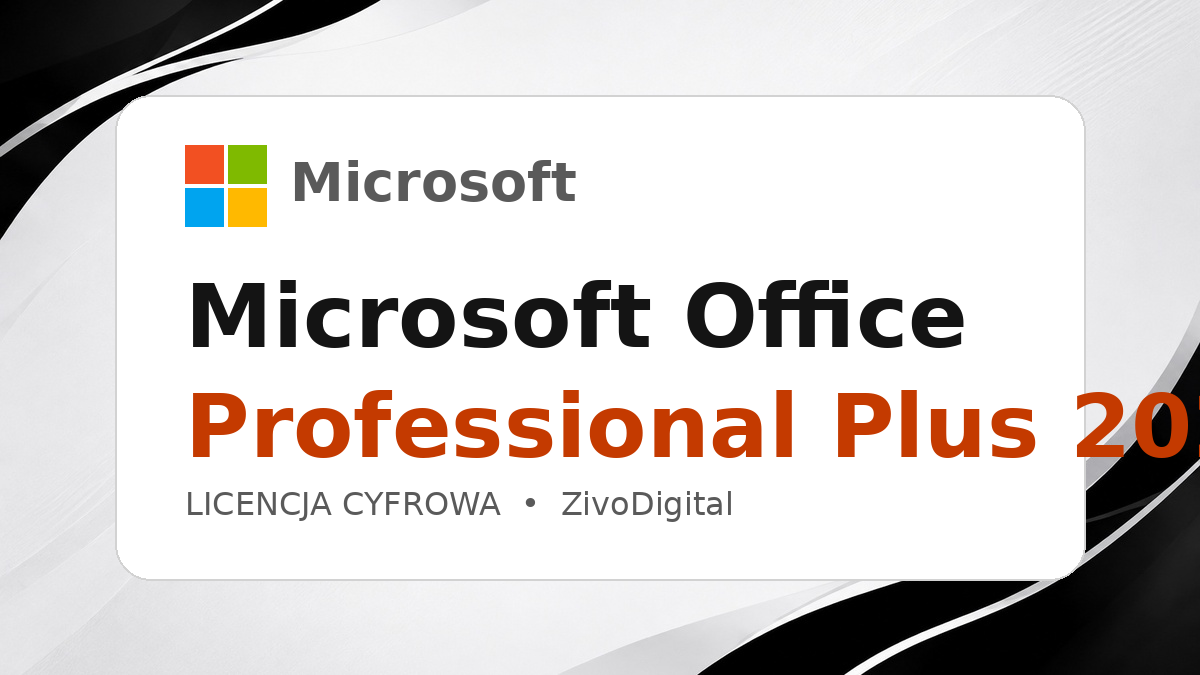 Microsoft Office Professional Plus 2024 — klucz licencyjny