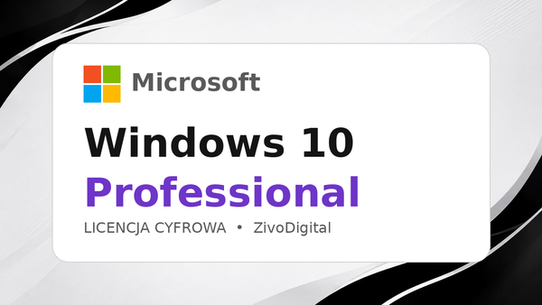 Windows 10 Professional — klucz licencyjny